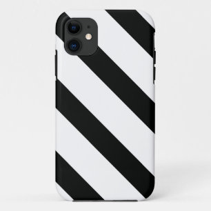 Capa Para iPhone Da Case-Mate Striped (Preto e Branco) Diagonal) Qualquer Tama