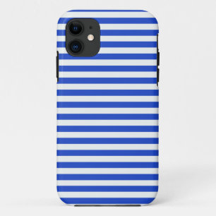 Capa Para iPhone Da Case-Mate Stripes de combinação azul real de Shirley Taylo