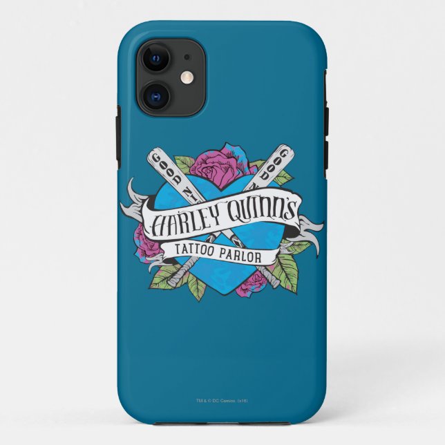 Capa Para iPhone Da Case-Mate Suicide Squad | Harley Quinn's Tattoo Parlor Heart (Verso)