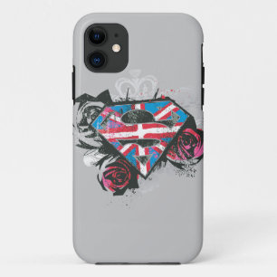 Capa Para iPhone Da Case-Mate Supergirl British Flag e Rosas