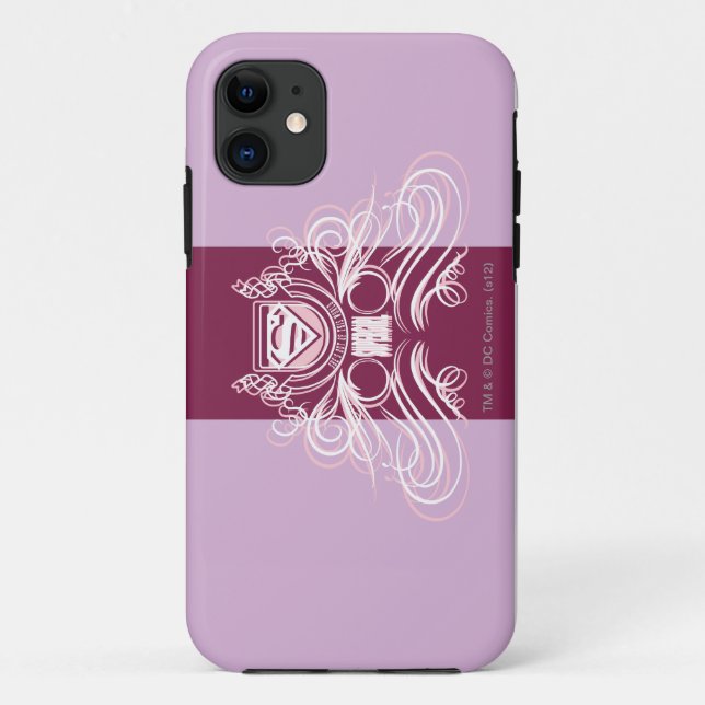Capa Para iPhone Da Case-Mate Supergirl Flourish Design (Verso)