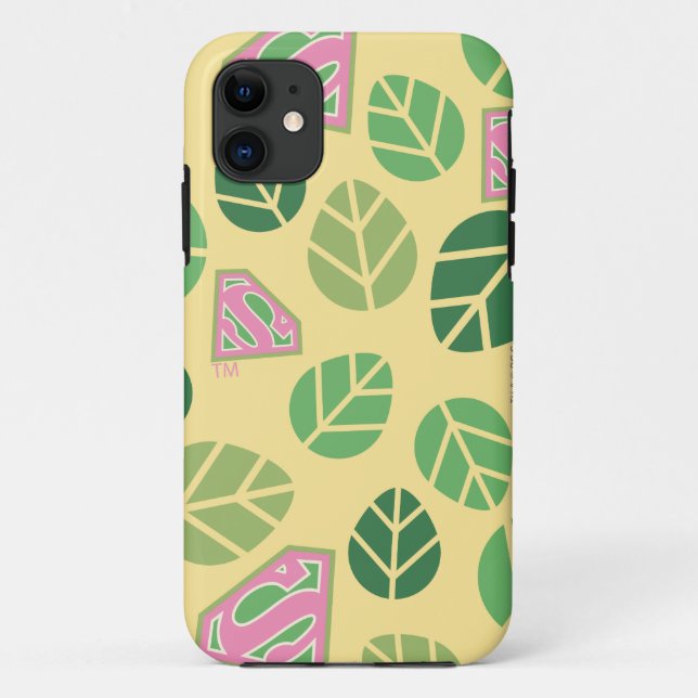 Capa Para iPhone Da Case-Mate Supergirl Leaf Pattern (Verso)