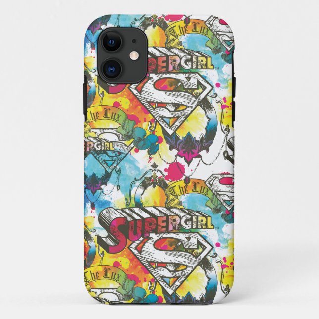 Capa Para iPhone Da Case-Mate Supergirl O Padrão Lux (Verso)