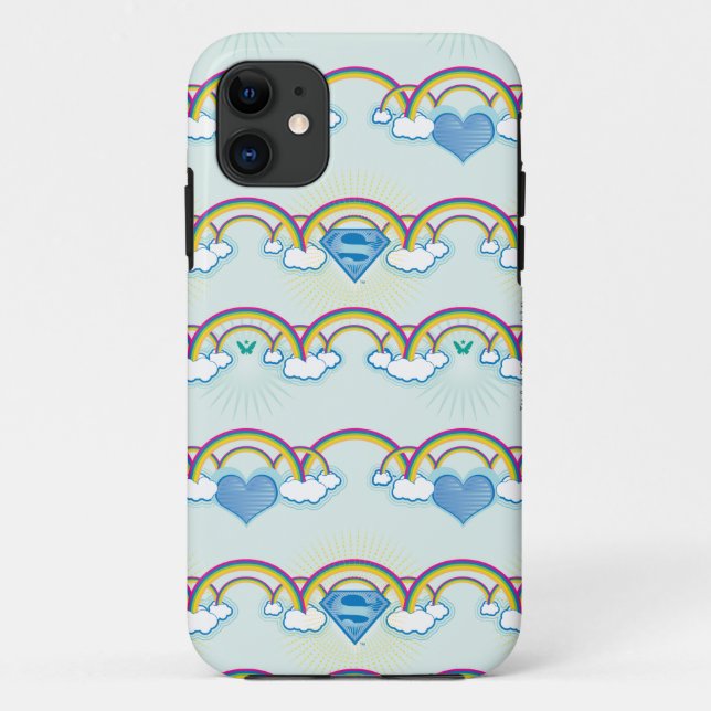 Capa Para iPhone Da Case-Mate Supergirl Rainbow Pattern (Verso)