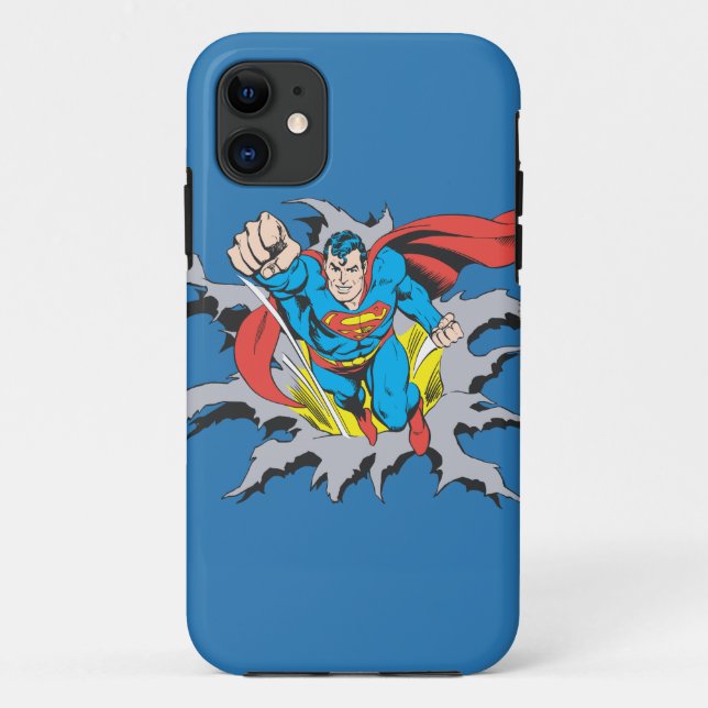 Capa Para iPhone Da Case-Mate Superman Tears Thru (Verso)