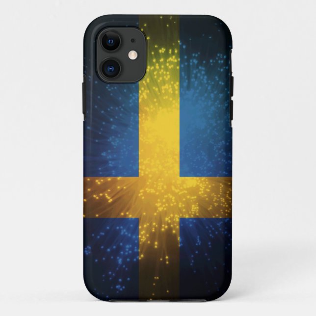 Capa Para iPhone Da Case-Mate Sverige; Bandeira da suecia (Verso)