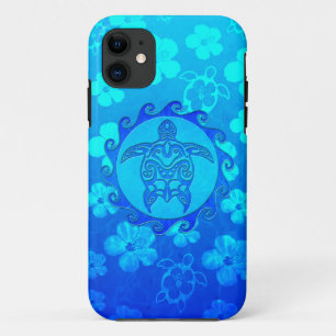 Capa Para iPhone Da Case-Mate Tartaruga tribal azul Sun