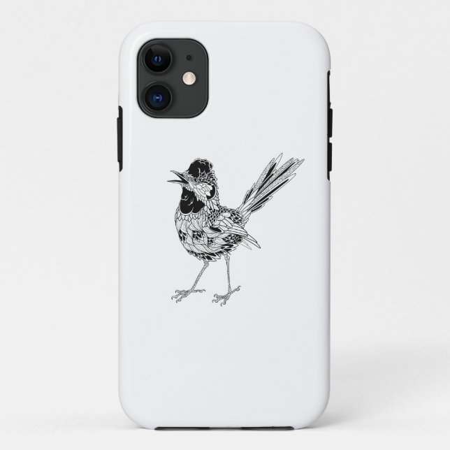 Capa Para iPhone Da Case-Mate Tatuagem do pássaro (Verso)