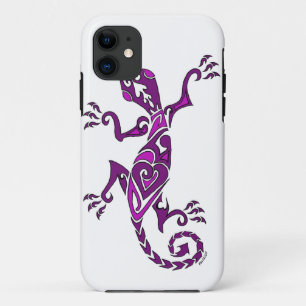 Capa Para iPhone Da Case-Mate Tatuagem/henna do lagarto no roxo