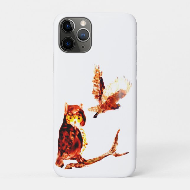 Capa Para iPhone Da Case-Mate Tawny Brown Ows Art (Verso)