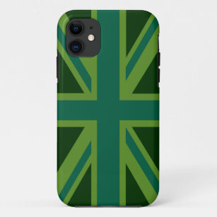 Capa Para iPhone Da Case-Mate Teal Green Union Jack Decor
