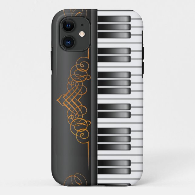Capa Para iPhone Da Case-Mate Teclado de piano (Verso)