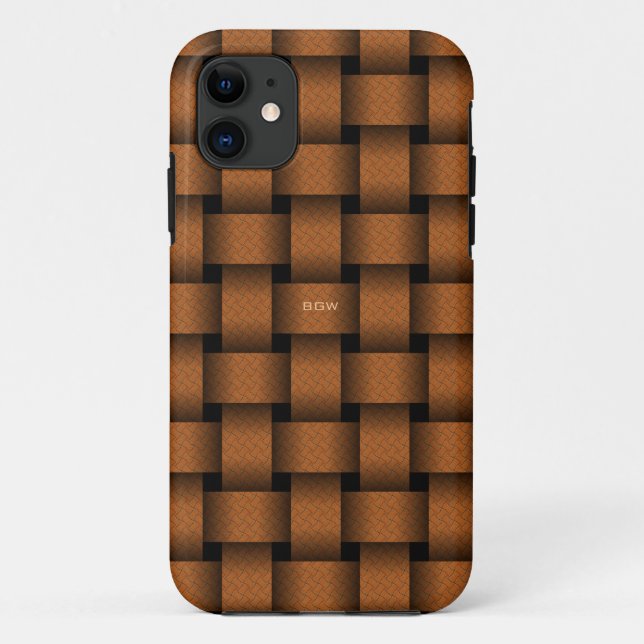 Capa Para iPhone Da Case-Mate Terracotta Basket Weave (Verso)