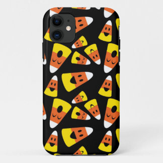 Capa Para iPhone Da Case-Mate Teste padrão alaranjado feliz do Dia das Bruxas do