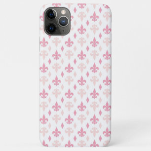 Capa Para iPhone Da Case-Mate Teste padrão cor-de-rosa bonito da flor de lis