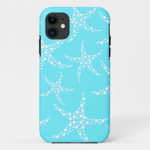 Capa Para iPhone Da Case-Mate Teste padrão da estrela do mar na turquesa e no