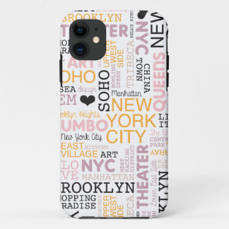 Capa Para iPhone Da Case-Mate Teste padrão da tipografia do texto da Nova Iorque