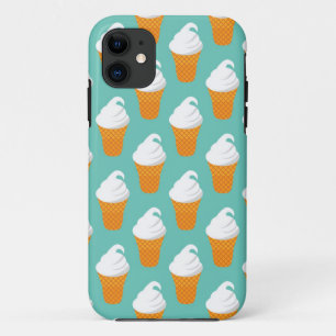 Capa Para iPhone Da Case-Mate Teste padrão de creme do cone de Vanilla Ice