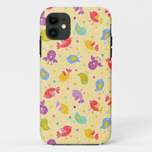 Capa Para iPhone Da Case-Mate Teste padrão do bebê com pássaros bonitos