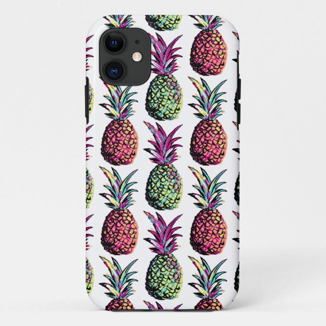Capa Para iPhone Da Case-Mate Teste padrão do partido do abacaxi (Verso)