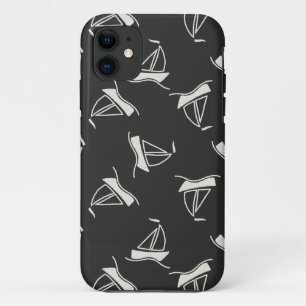 Capa Para iPhone Da Case-Mate Teste padrão do veleiro do Doodle