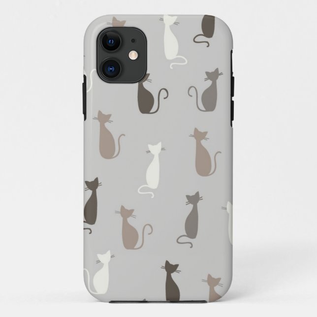 Capa Para iPhone Da Case-Mate Teste padrão dos gatos (Verso)