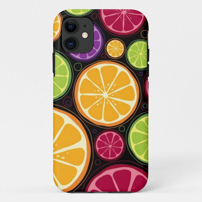 Capa Para iPhone Da Case-Mate Teste padrão e fundo alaranjados (Verso)