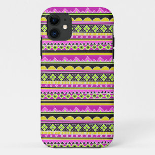 Capa Para iPhone Da Case-Mate Teste padrão étnico do rosa quente