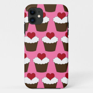 Capa Para iPhone Da Case-Mate Teste padrão feminino bonito dos corações do