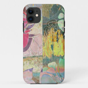 Capa Para iPhone Da Case-Mate Teste padrão floral do grunge da arte