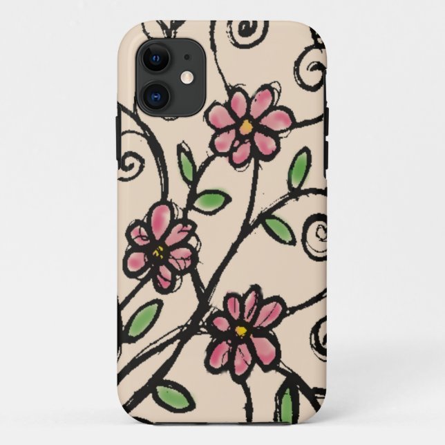 Capa Para iPhone Da Case-Mate Teste padrão floral rústico (Verso)