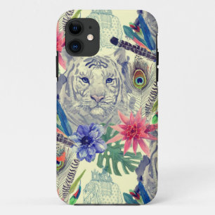 Capa Para iPhone Da Case-Mate Teste padrão indiano do tigre do estilo do vintag
