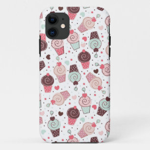 Capa Para iPhone Da Case-Mate Teste padrão lunático dos cupcakes