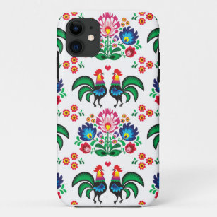 Capa Para iPhone Da Case-Mate Teste padrão popular floral polonês tradicional do