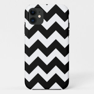 Capa Para iPhone Da Case-Mate Teste padrão preto e branco de Chevron Zigzap