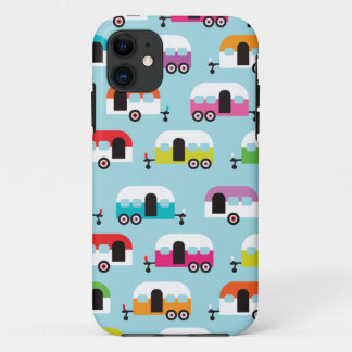 Capa Para iPhone Da Case-Mate Teste padrão retro do hippie da caravana do