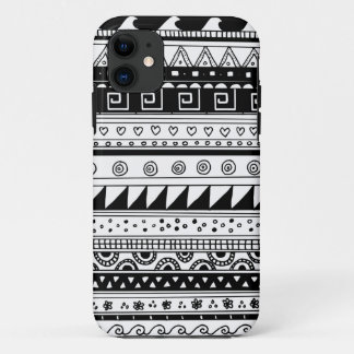 Capa Para iPhone Da Case-Mate Teste padrão tribal preto e branco