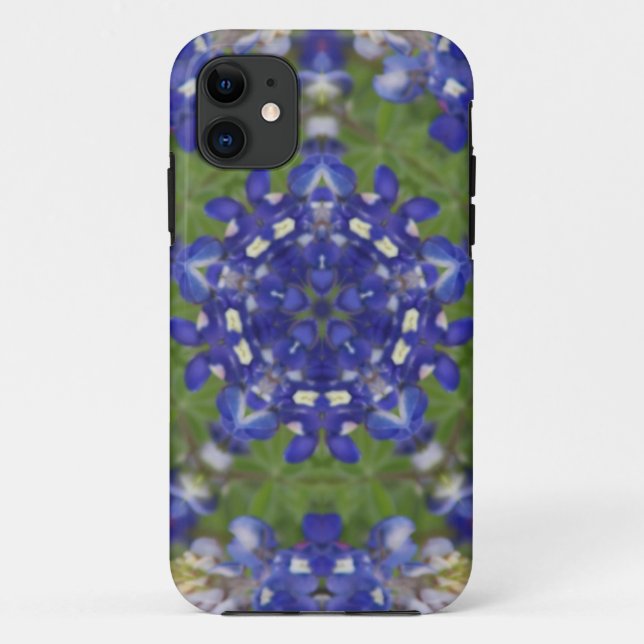 Capa Para iPhone Da Case-Mate Texas Bluebonnet Kaleidoscope (Verso)