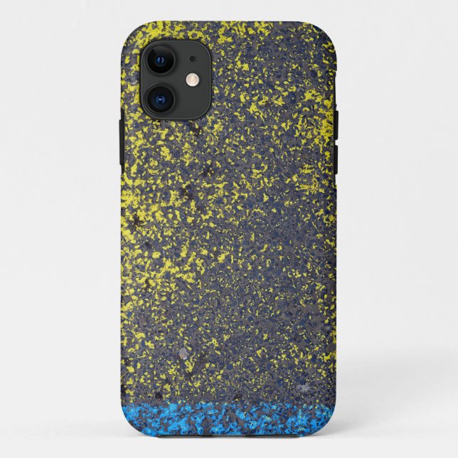 Capa Para iPhone Da Case-Mate textura asfaltada abstrato rua amarela urbana (Verso)