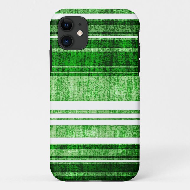 Capa Para iPhone Da Case-Mate Textura verde e branca de dobra (Verso)