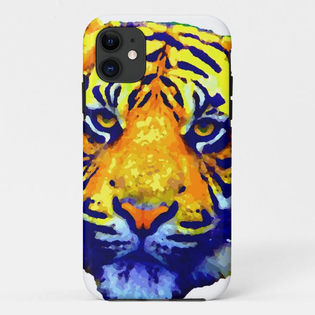 Capa Para iPhone Da Case-Mate Tiger Eyes Pop Art (Verso)