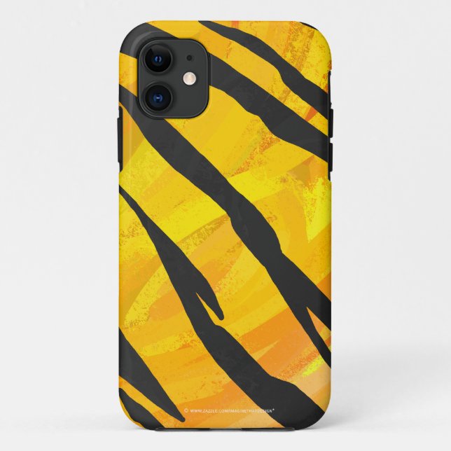 Capa Para iPhone Da Case-Mate Tigre Impressão de preto e laranja (Verso)