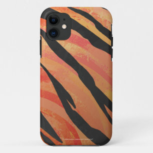 Capa Para iPhone Da Case-Mate Tigre - Laranja quente e Impressão preto