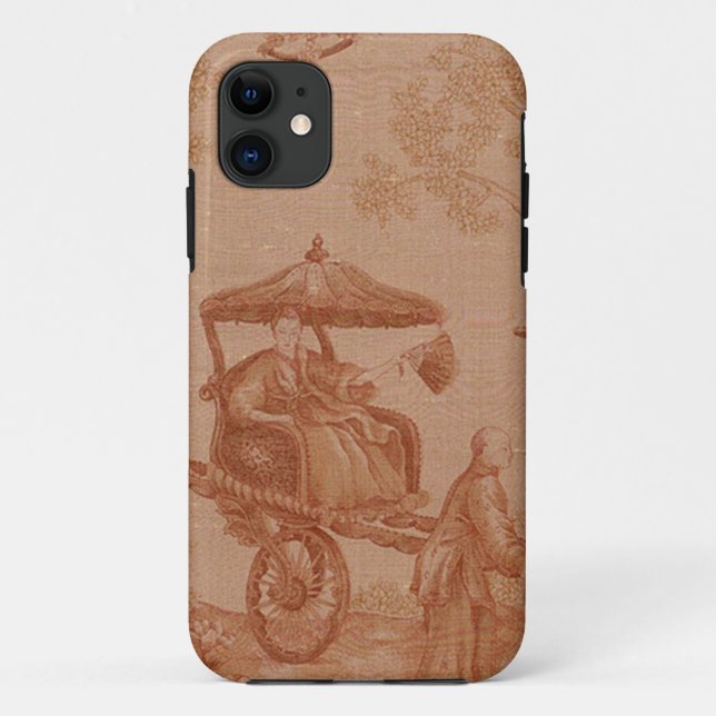 Capa Para iPhone Da Case-Mate Toile - Sepia (Verso)