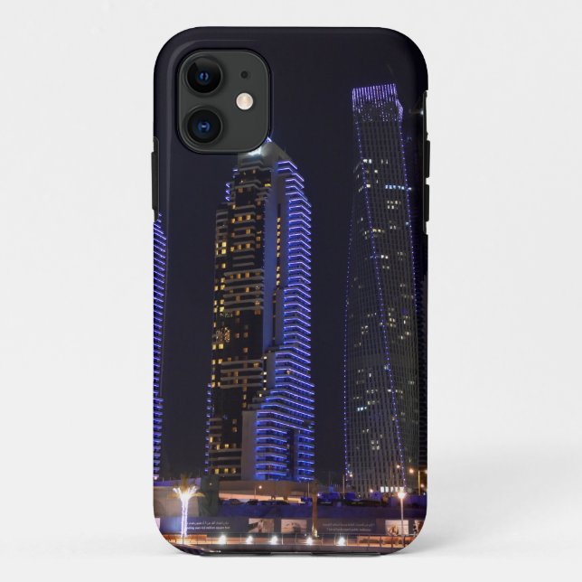 Capa Para iPhone Da Case-Mate Torre de Dubai Cayan à noite (Verso)