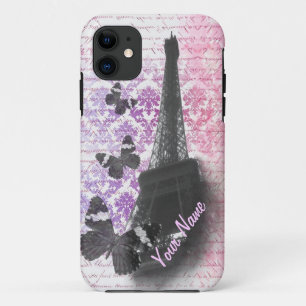 Capa Para iPhone Da Case-Mate Torre Eiffel e borboletas