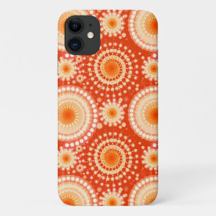 Capa Para iPhone Da Case-Mate Torres estéreis e pinhões, laranja-mandarina
