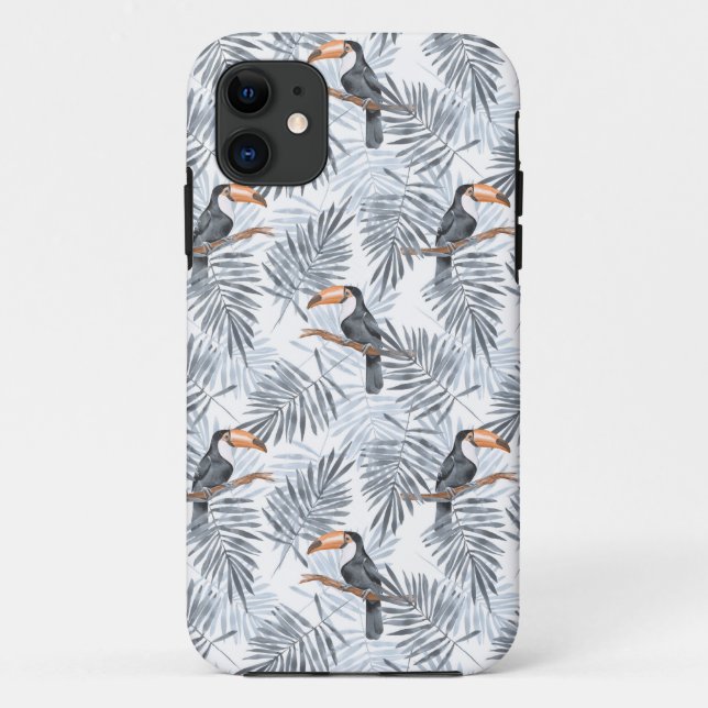 Capa Para iPhone Da Case-Mate Toucan cinzento (Verso)