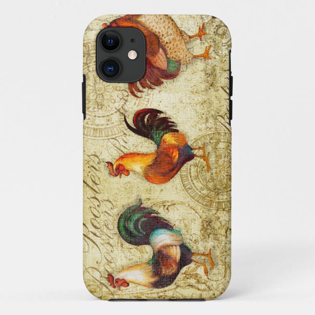 Capa Para iPhone Da Case-Mate Três galos (Verso)
