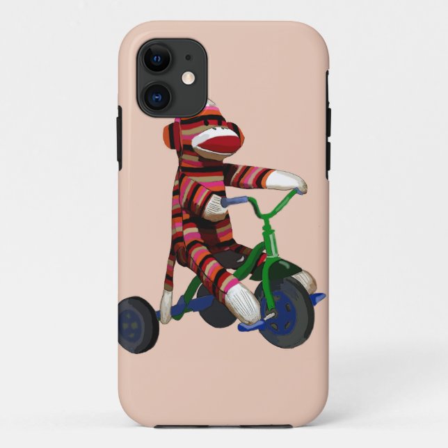 Capa Para iPhone Da Case-Mate Triciclo de Macaco de Meia (Verso)